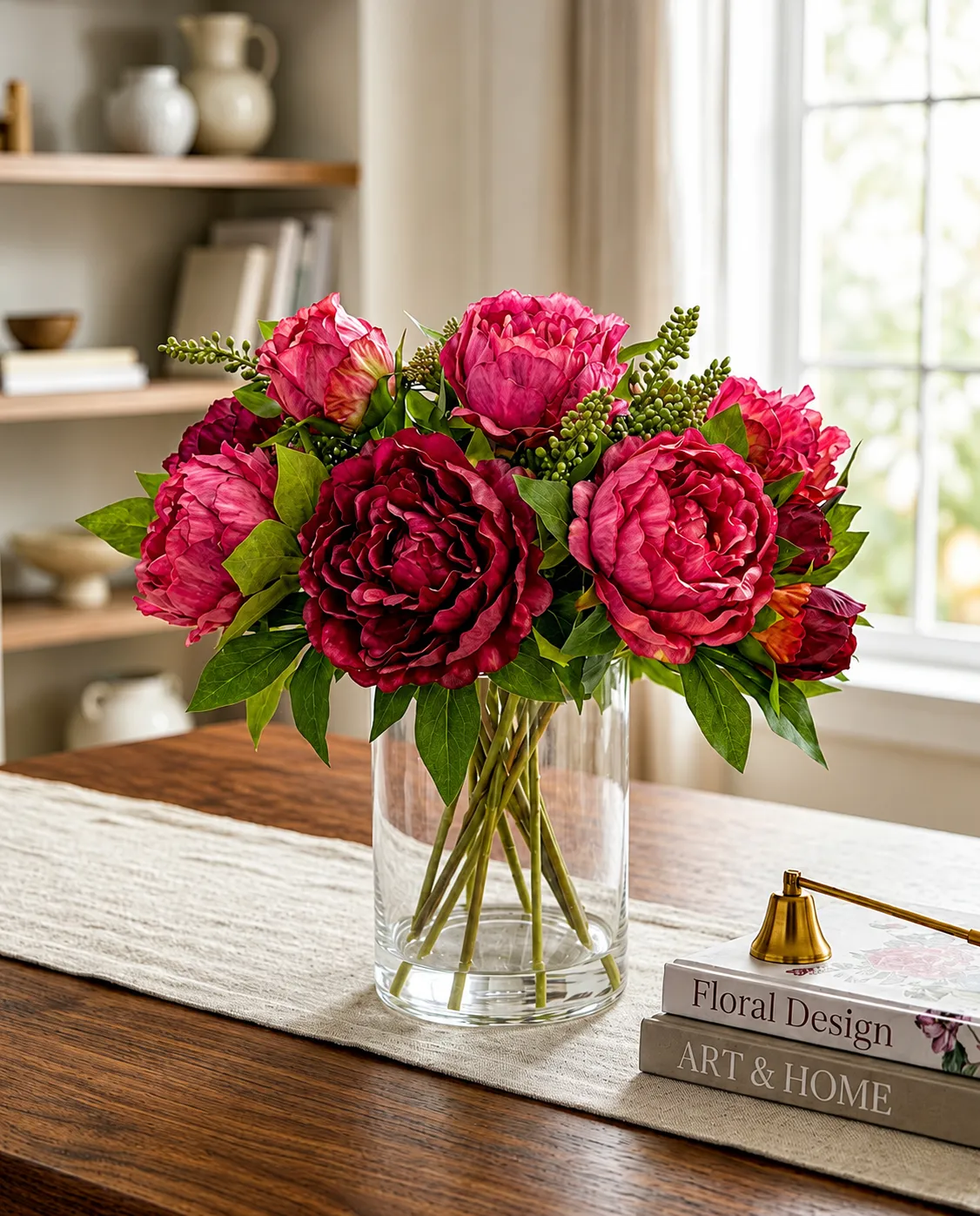 FLORERO ROSAS FUCSIA