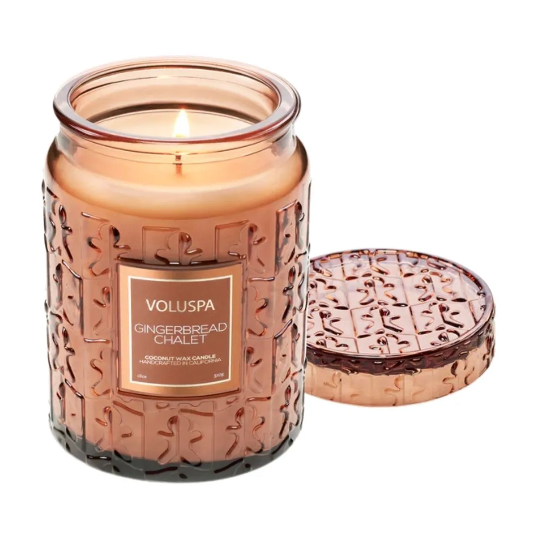 GINGERBREAD CHALET VELA JARRO 18OZ